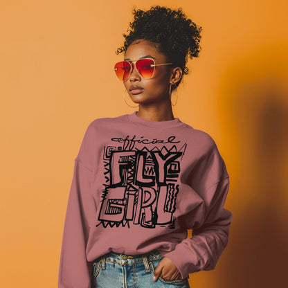 Official Fly Girl  Sweatshirt - Mauve