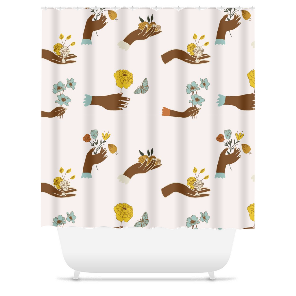 Garden Goddess Shower Curtain