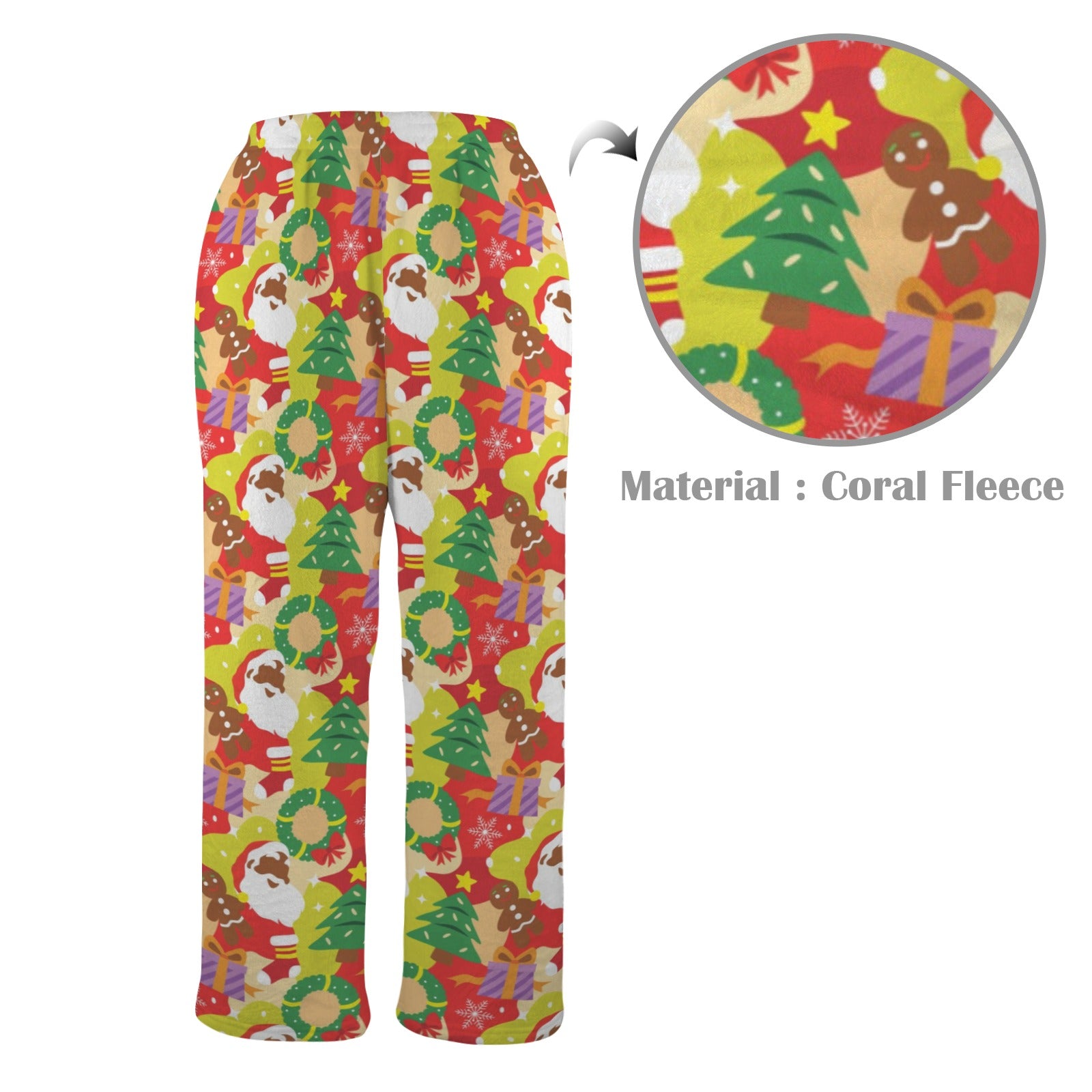 Classic Christmas Men's Coral Fleece Pajama Pants