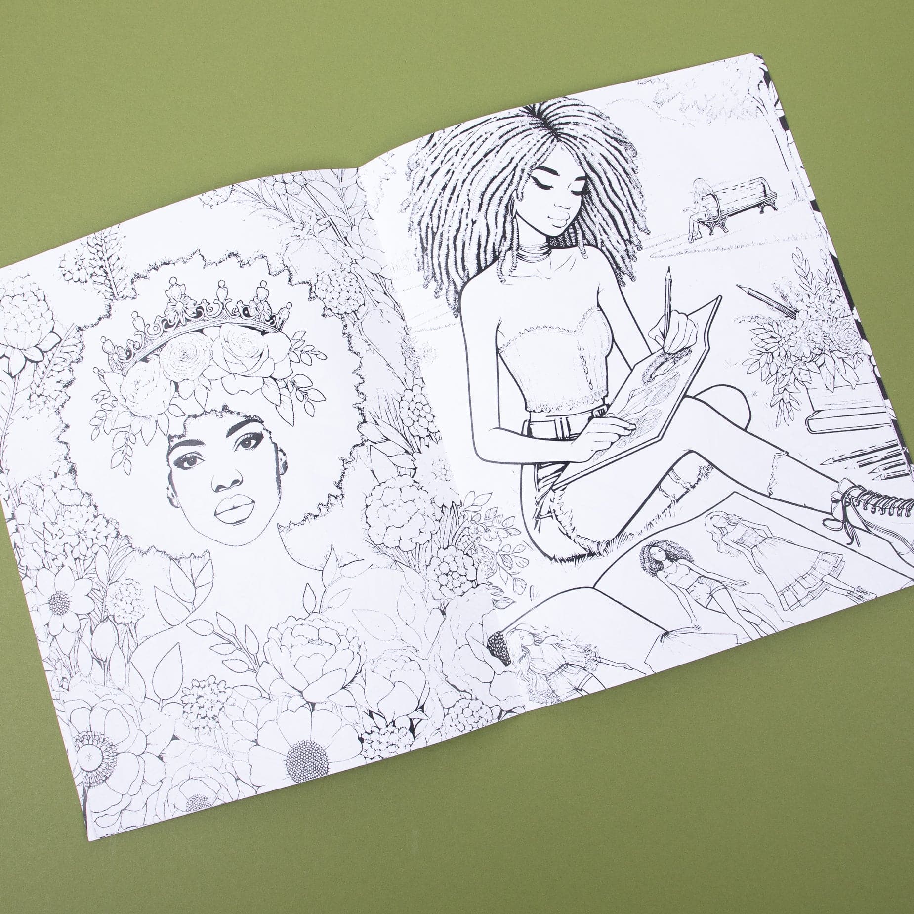 Color Me Beautiful Coloring Book for Teen Girls