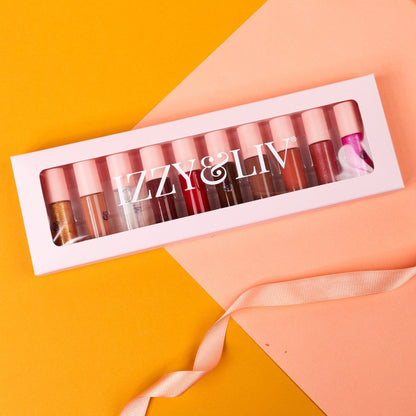 Poppin' Pout 10-Piece Mini Gloss Set