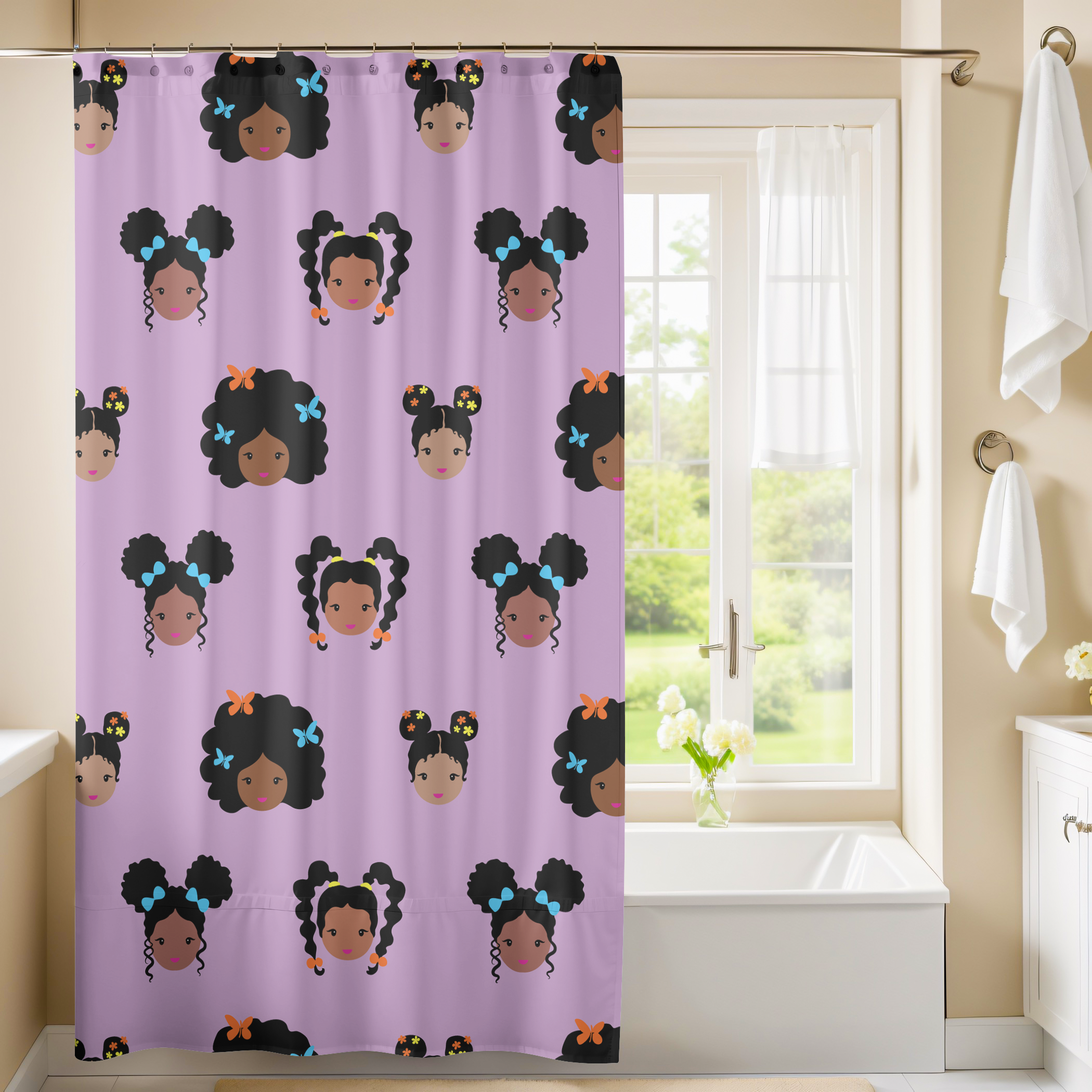 Princess Power Youth Shower Curtain