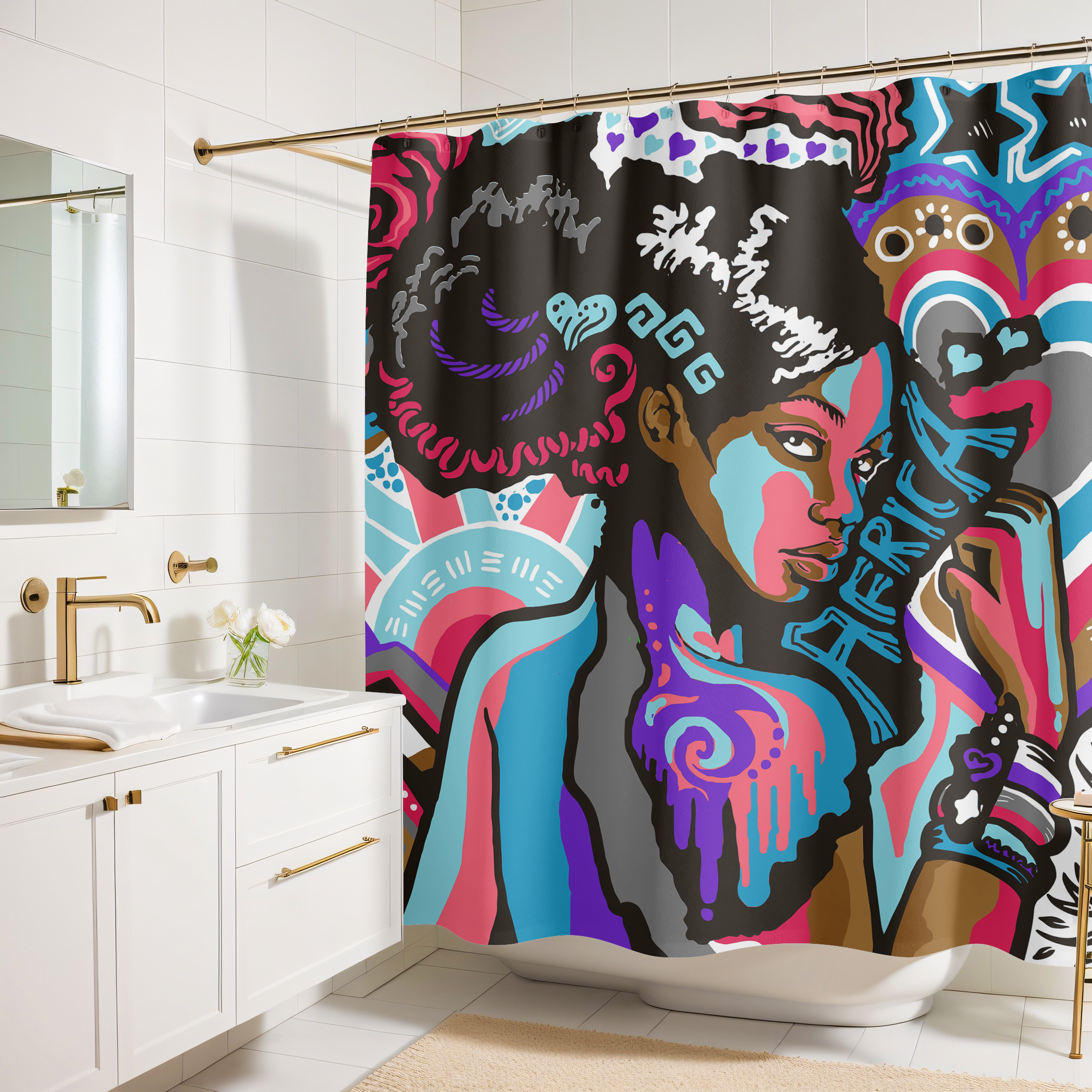 Mother Africa Shower Curtain