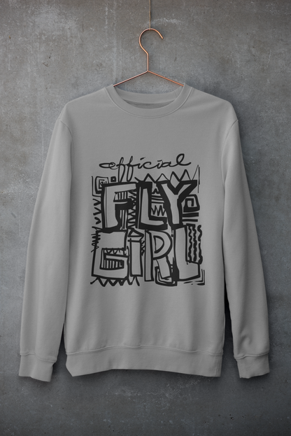 Official Fly Girl  Sweatshirt - Gray