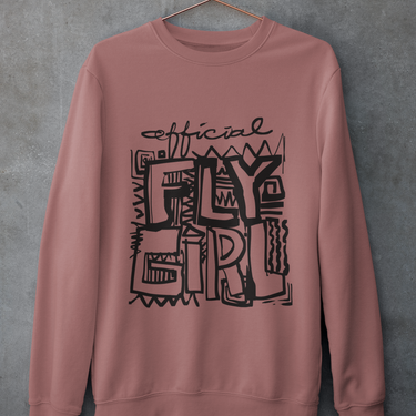 Official Fly Girl  Sweatshirt - Mauve