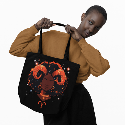 Aries Zodiac Tote Bag