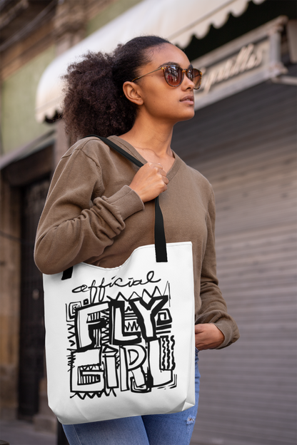 Official Fly Girl Black & White Tote Bag