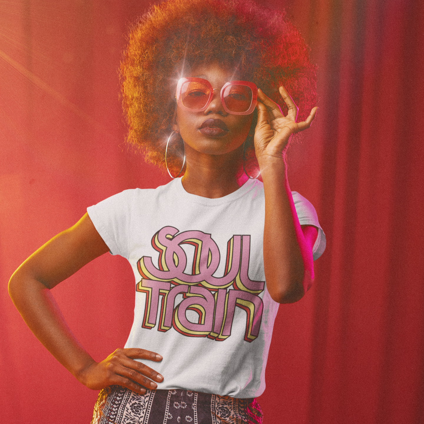 SOUL TRAIN Logo Ladies Relaxed Tee (2 Colors)