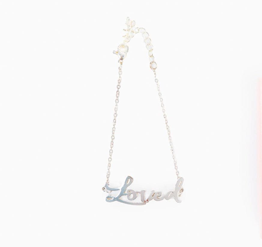 Loved Script Bracelet (18k gold or silver plated) - Izzy & Liv