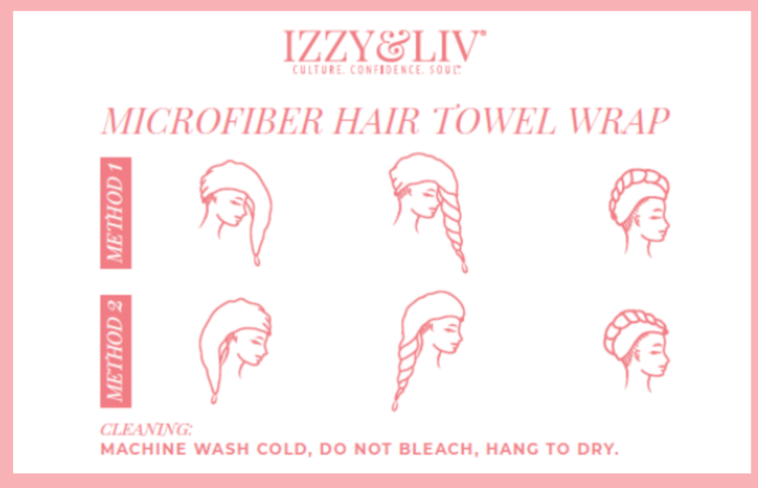 She's So Zen T-Shirt Hair Towel Wrap - Izzy & Liv