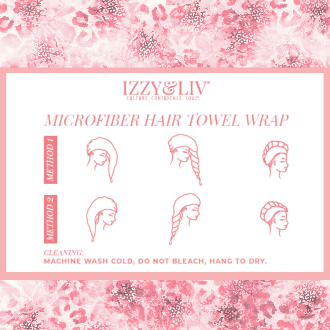 Juicy Fruit T-Shirt Hair Towel Wrap - Izzy & Liv