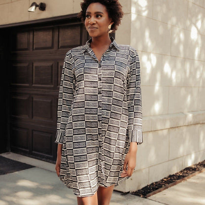 Unbothered & Unbossed Shirt Dress - Izzy & Liv