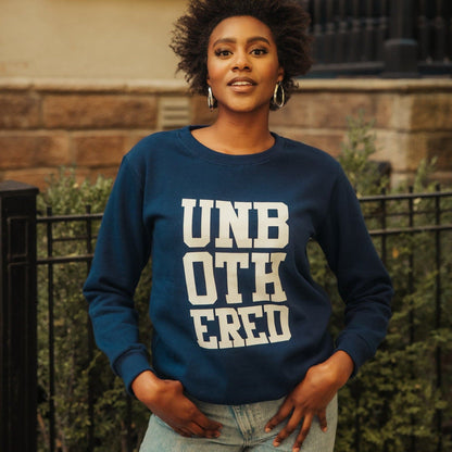 Unbothered Sweatshirt (Navy) - Izzy & Liv