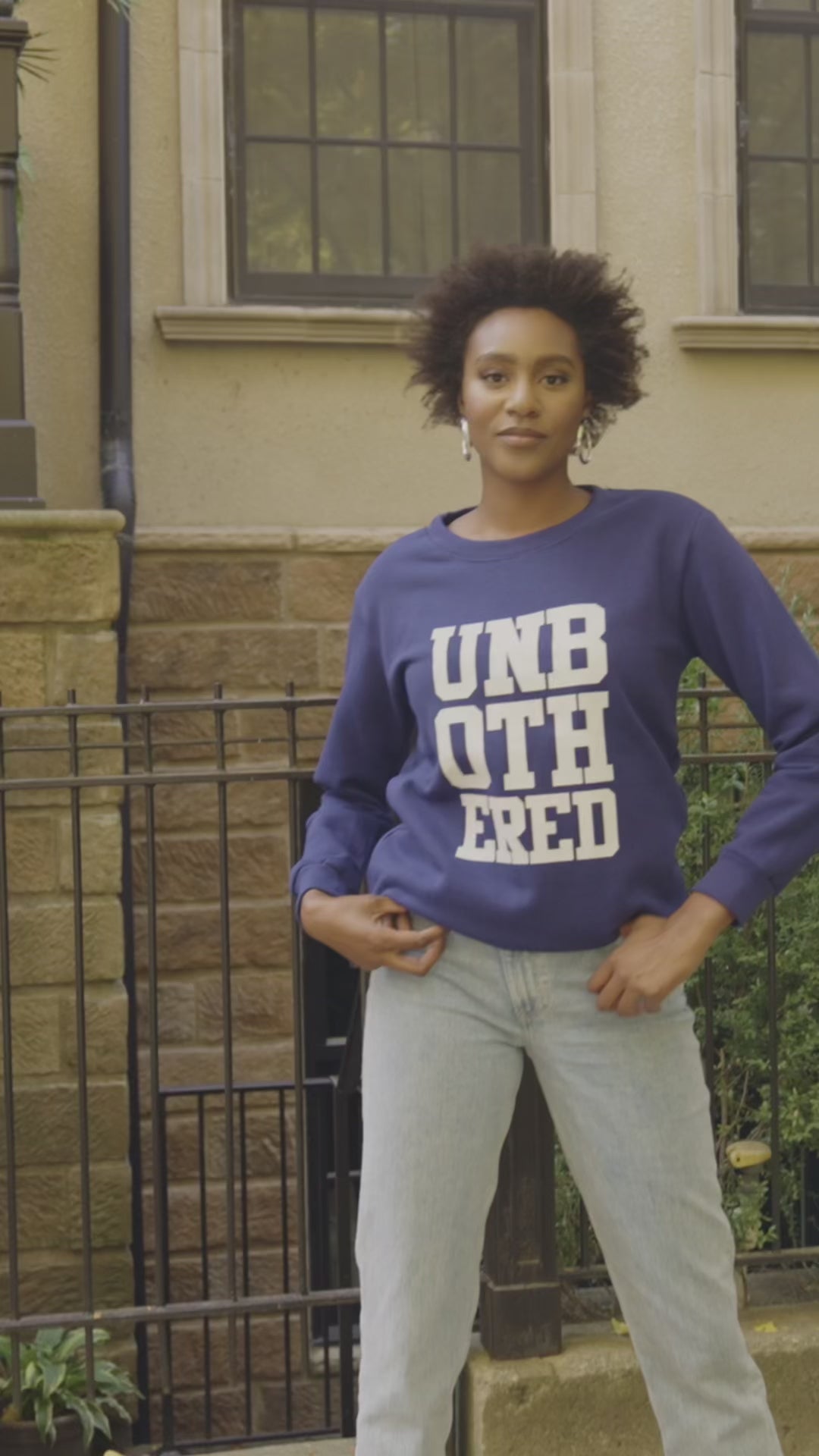 Unbothered Sweatshirt (Navy)