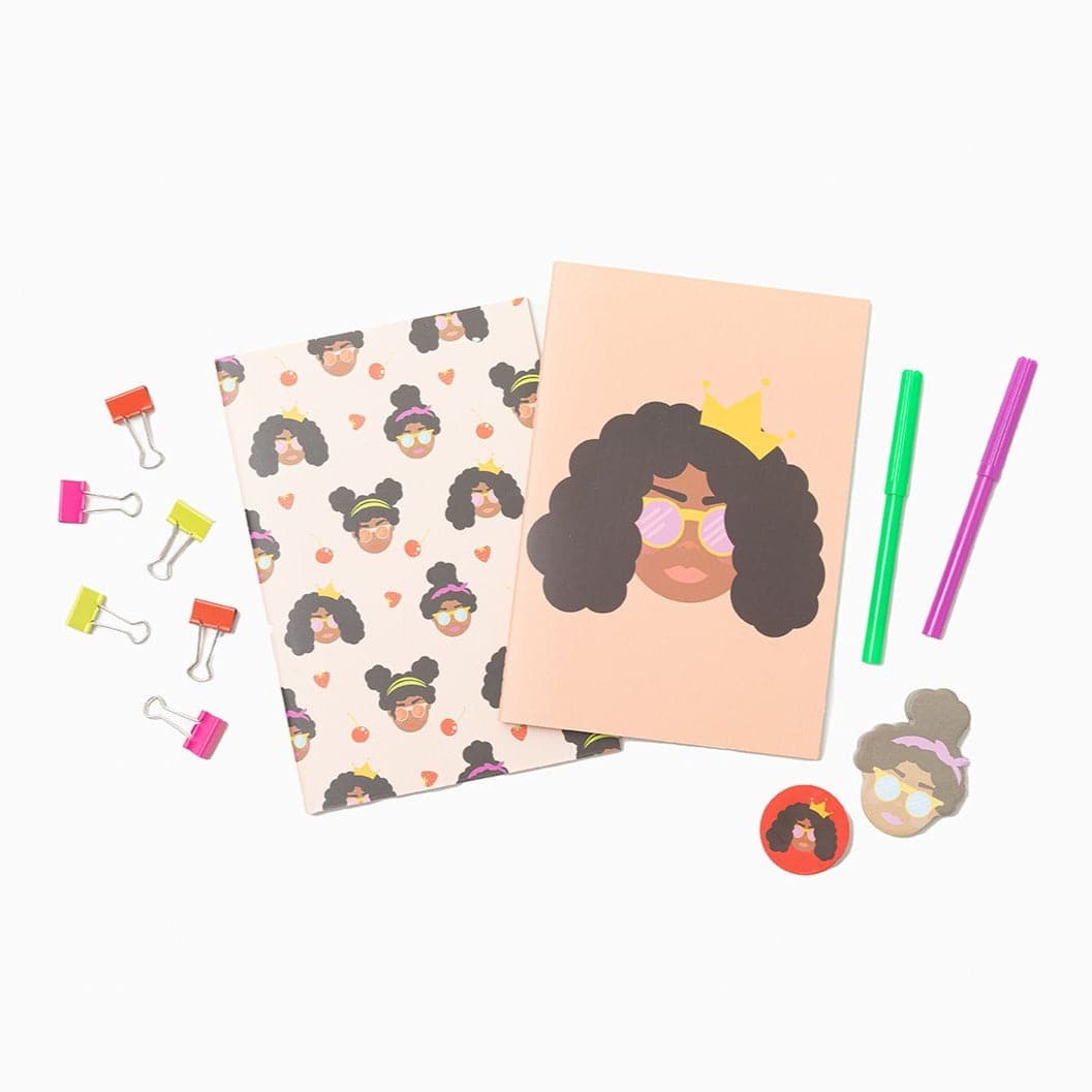 All Curled Up Stationery Set - Izzy & Liv