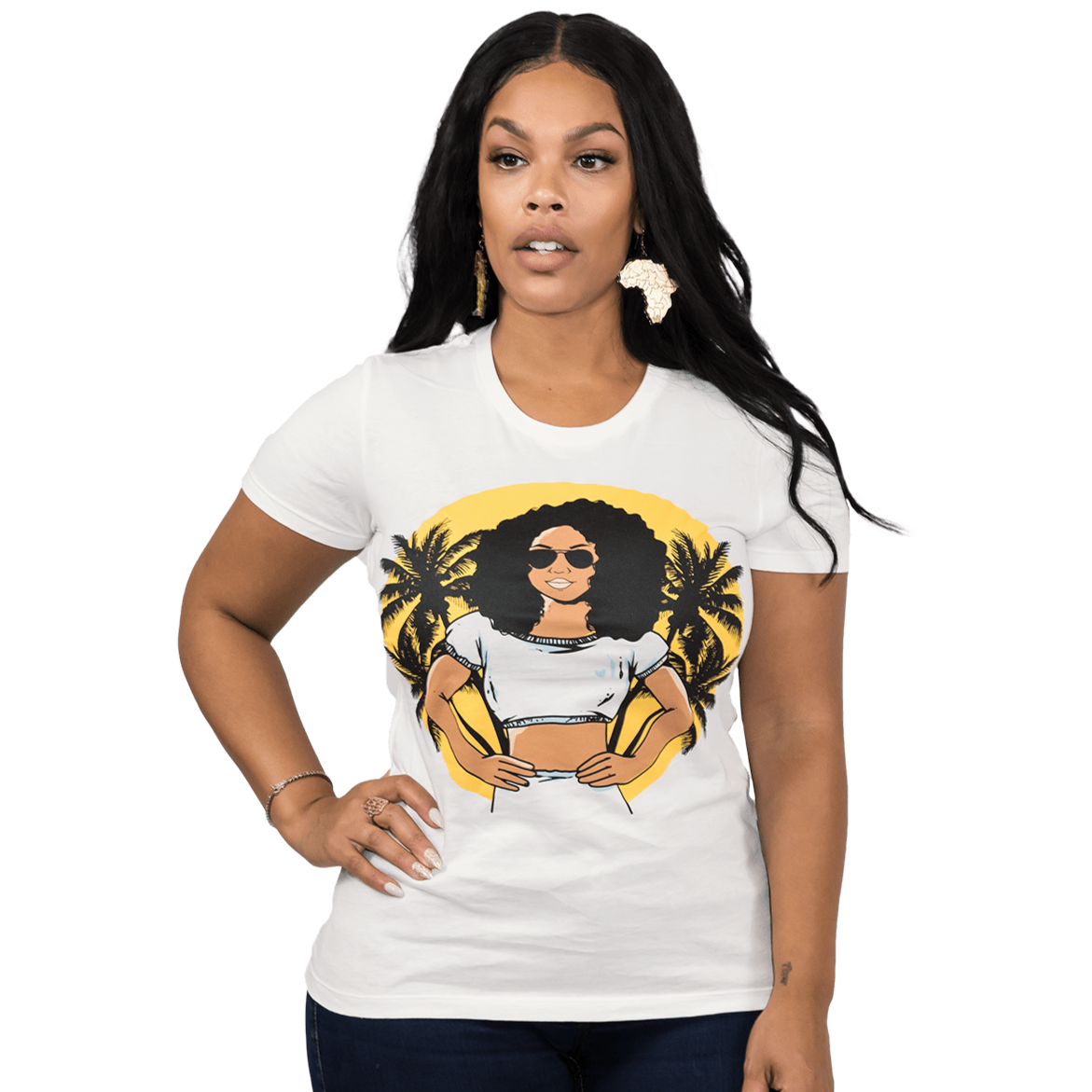 Sunset Goddess Shirt - Izzy & Liv - graphic tee