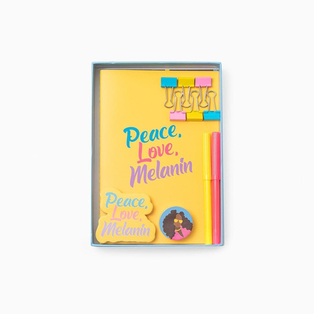 Peace, Love, Melanin Stationery Set - Izzy & Liv