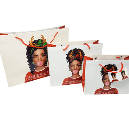 Brown Sugar Babe Holiday Gift Bag Set (3) - Izzy & Liv