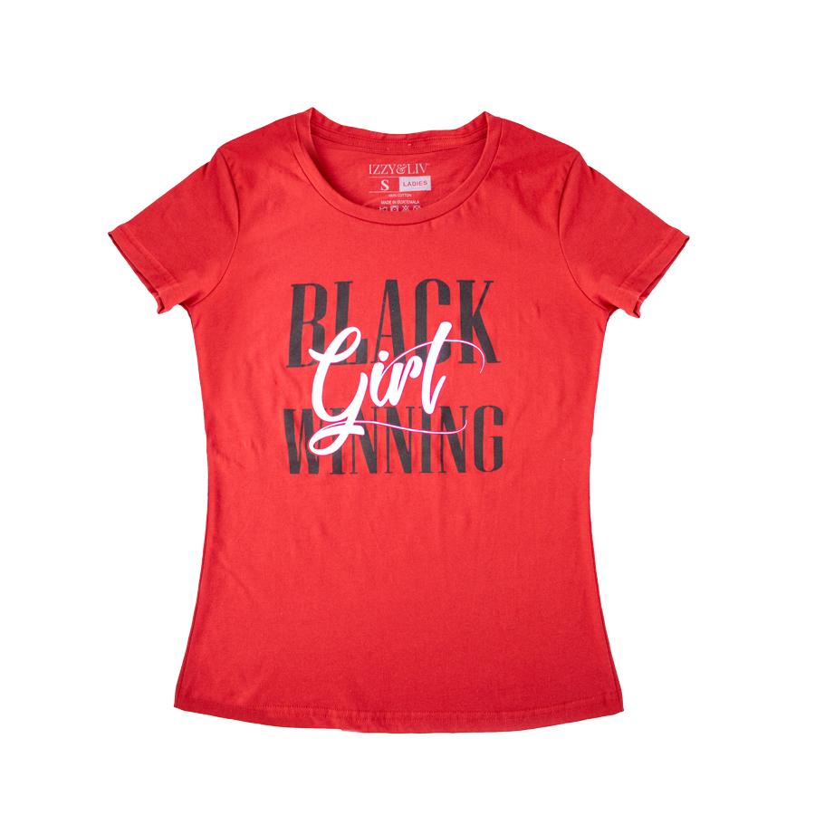 Black Girl Winning T-Shirt - Izzy & Liv