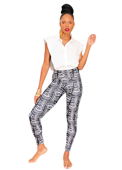 Queen with a Crown Fly Girl Leggings - Izzy & Liv