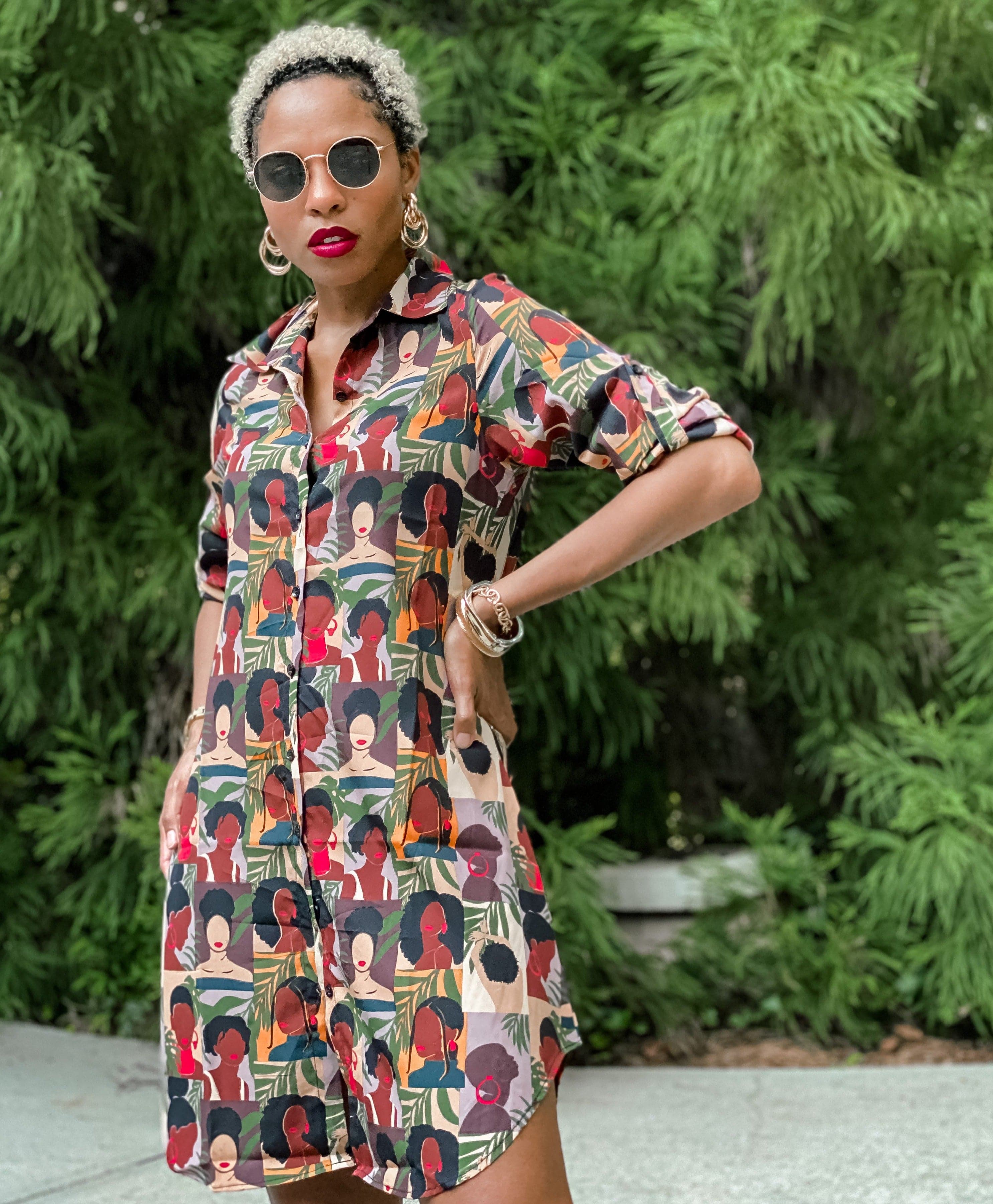 Phenomenal Women Shirt Dress - Izzy & Liv