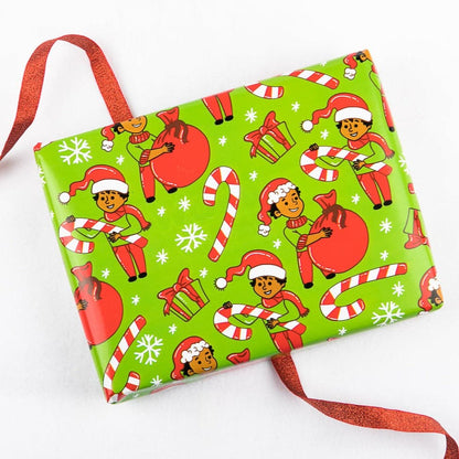 Young King Elf Gift Wrapping Paper Roll - Izzy & Liv