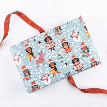 You Snow Girl! Gift Wrapping Paper Roll - Izzy & Liv