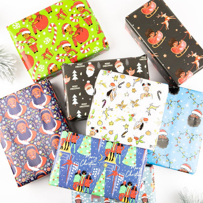 Young King Elf Gift Wrapping Paper Roll - Izzy & Liv