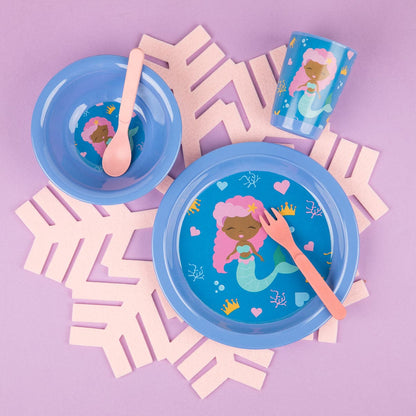 Melanin Mermaid 5-Piece Snack Set - Izzy & Liv