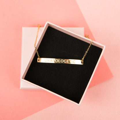 Unapologetic Adjustable Bar Bracelet (18k gold or silver plated)