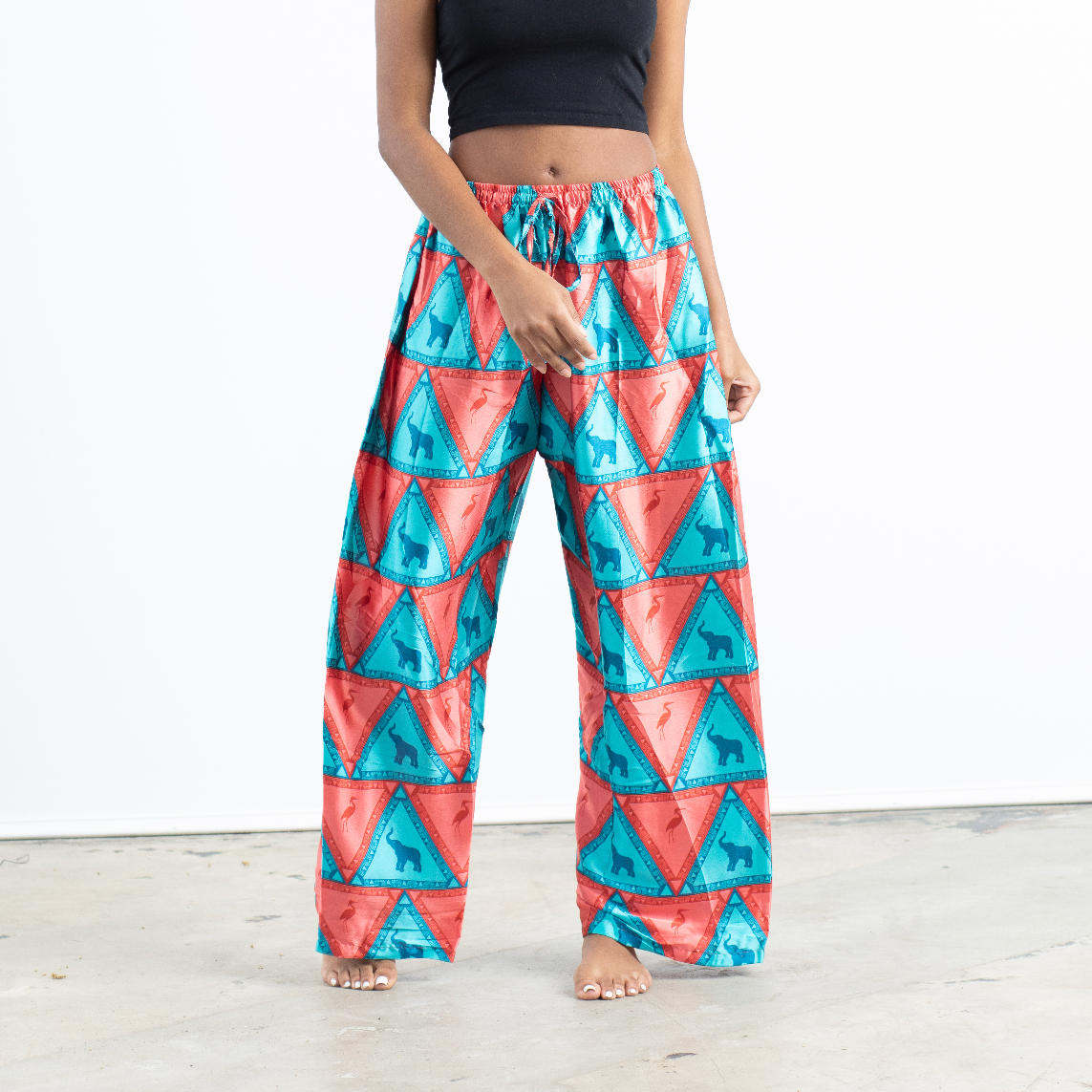 Safari Vibes Satin Pajama Pants - Izzy & Liv