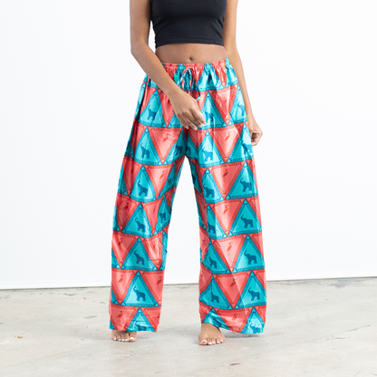 Safari Vibes Satin Pajama Pants - Izzy & Liv