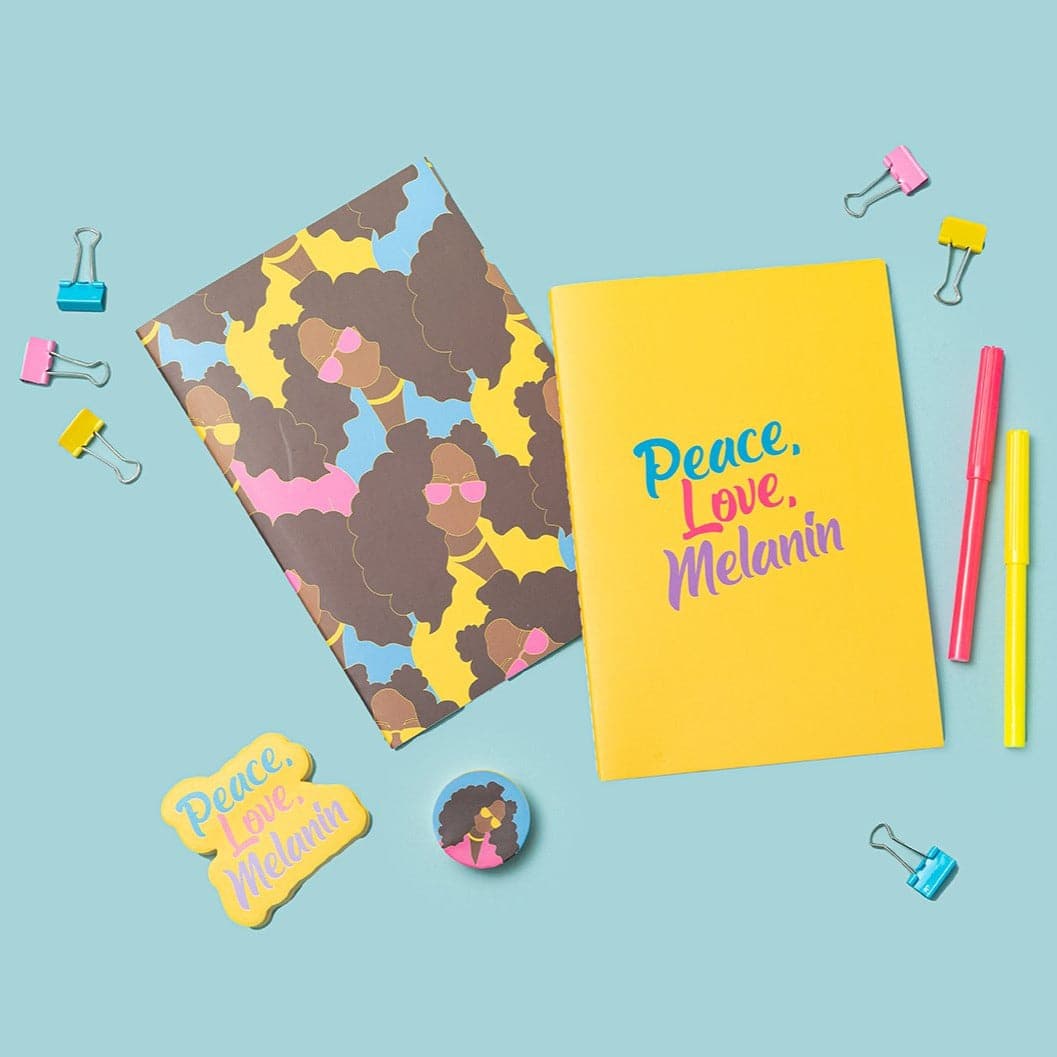 Peace, Love, Melanin Stationery Set - Izzy & Liv