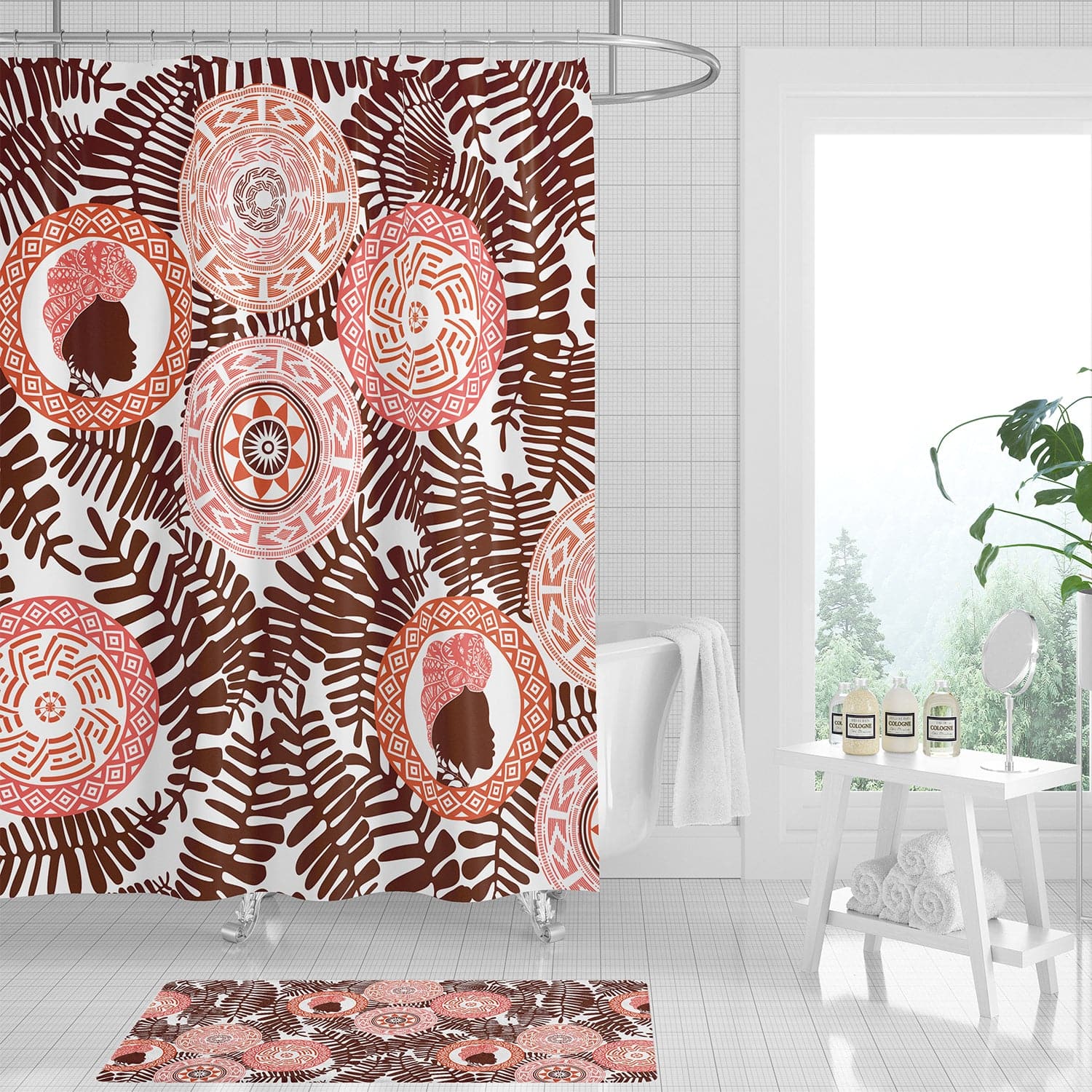 Chocolate Beauty (Blush) Shower Curtain