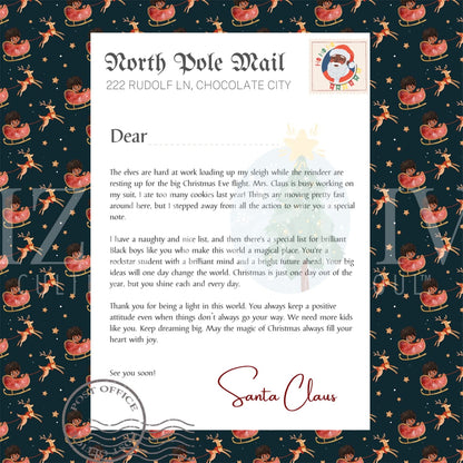 Dear Santa Letter Printable (Young King)