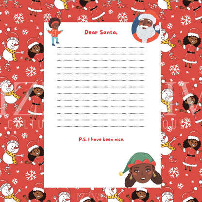 Dear Santa Letter Printable (Young Queen)