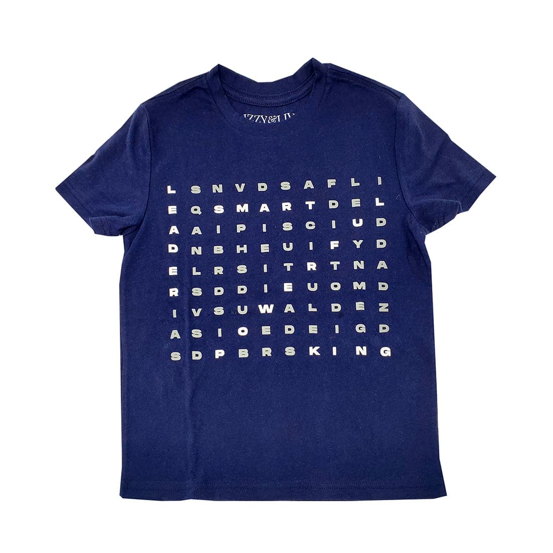 Word UP! Word Search Puzzle Tee (Navy) - Izzy & Liv