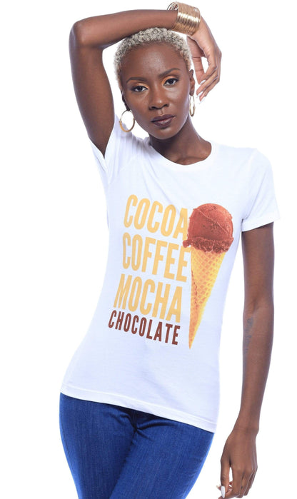 Cocoa Coffee Mocha Chocolate T-Shirt - Izzy & Liv