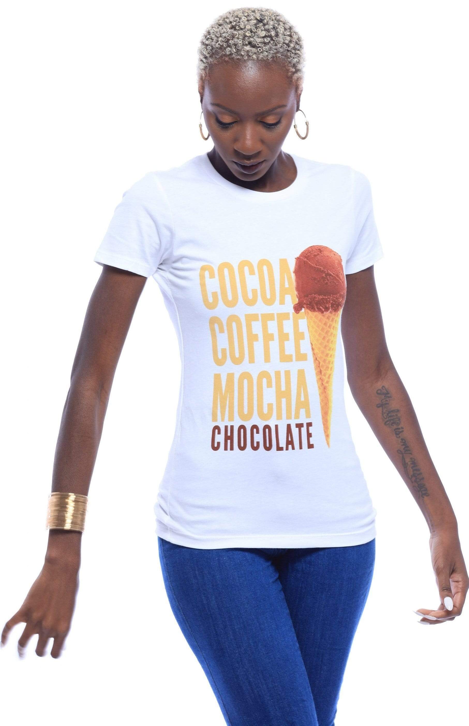 Cocoa Coffee Mocha Chocolate T-Shirt - Izzy & Liv