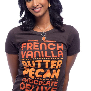 French Vanilla, Butter Pecan, Chocolate Deluxe T-Shirt - Izzy & Liv - graphic tee