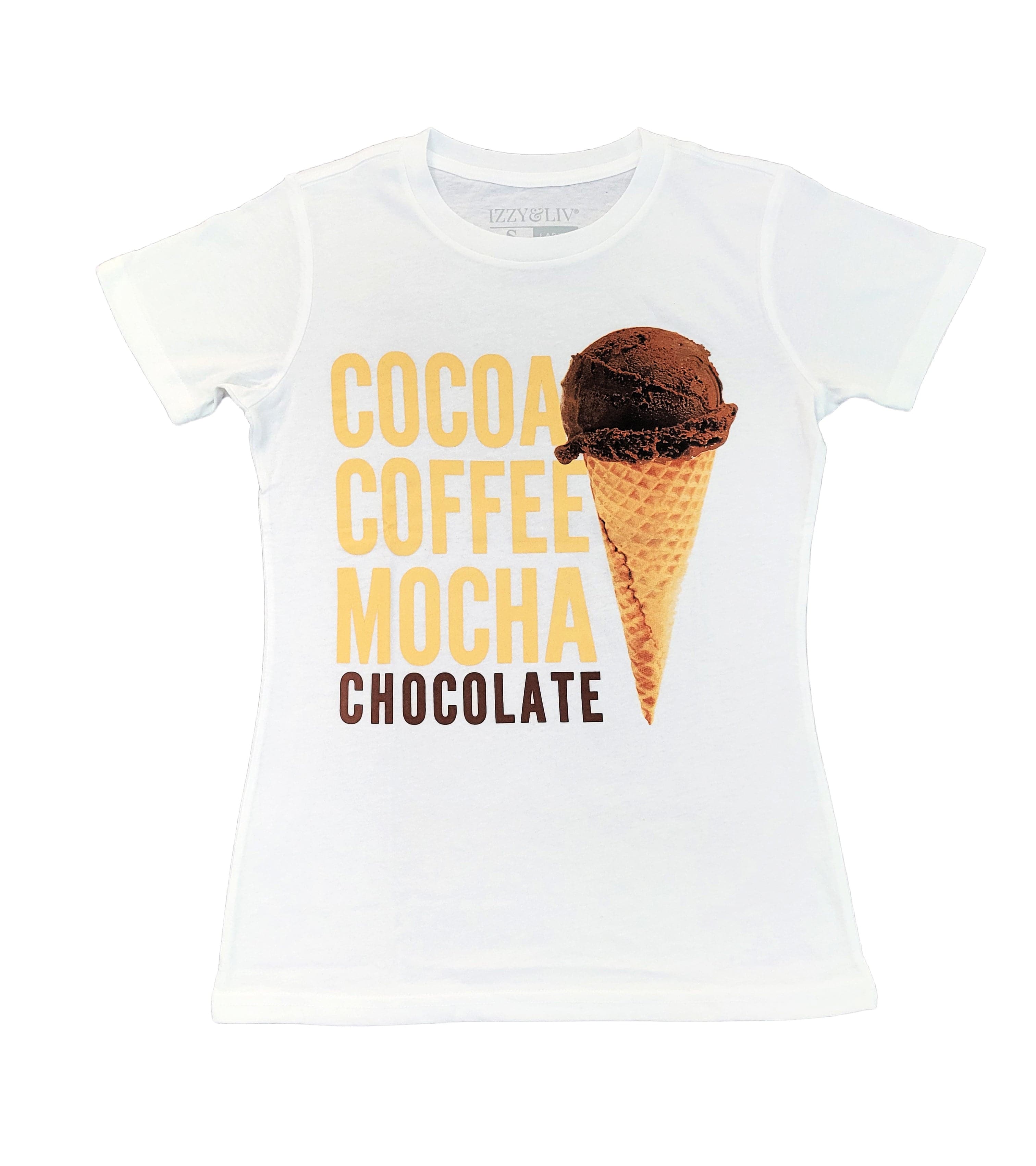 Cocoa Coffee Mocha Chocolate T-Shirt - Izzy & Liv