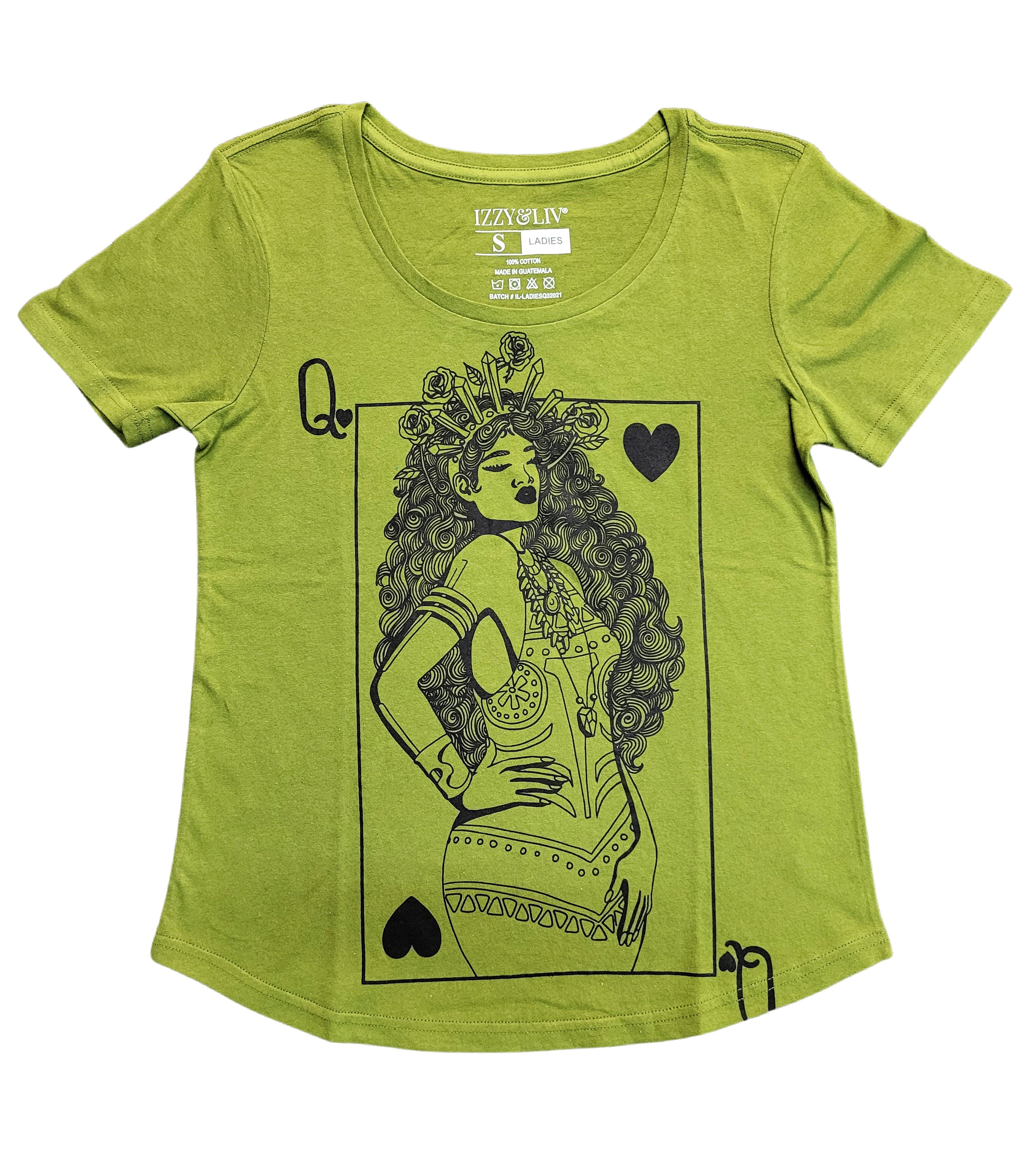 Queen of Hearts Scoop Neck T-Shirt - Izzy & Liv